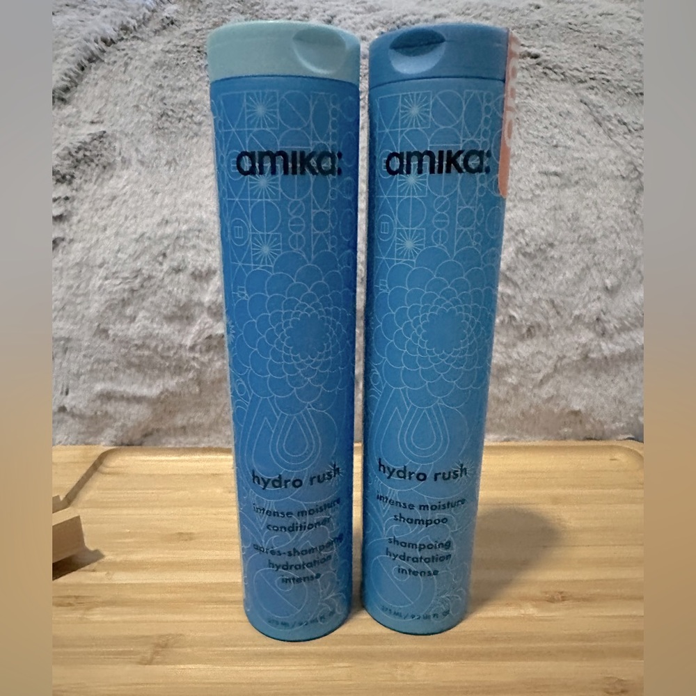 Amika Hydro Rush Intense Moisture Shampoo & Conditioner 9.2 oz Duo Set